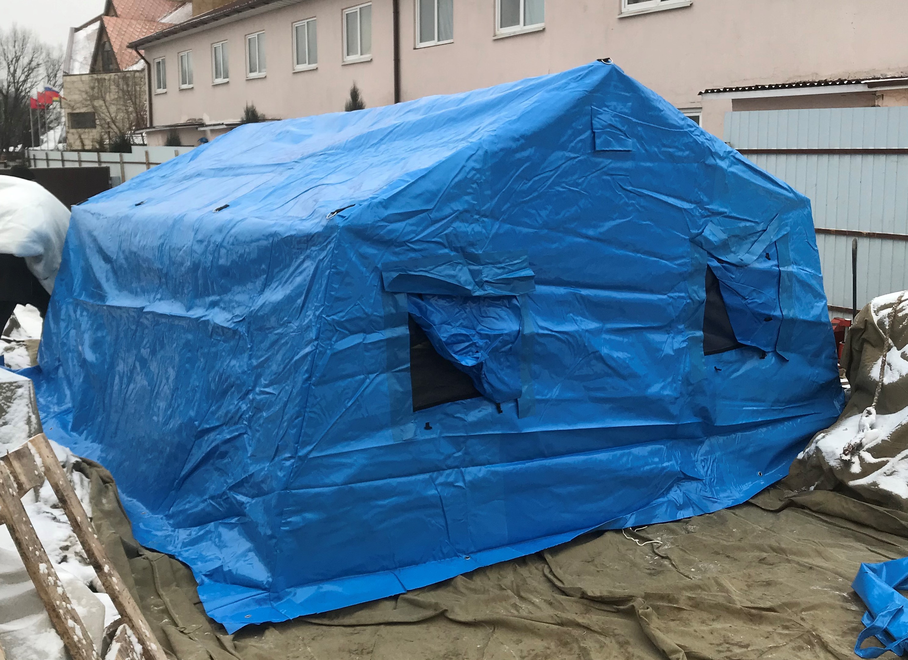 Армейская каркасная палатка М-10