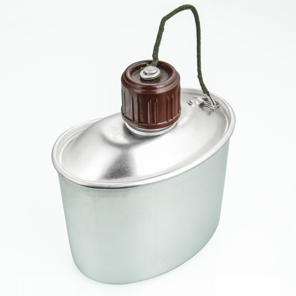 Котелок солдатский комбинированный (новодел), с чехлом, 1000 мл.